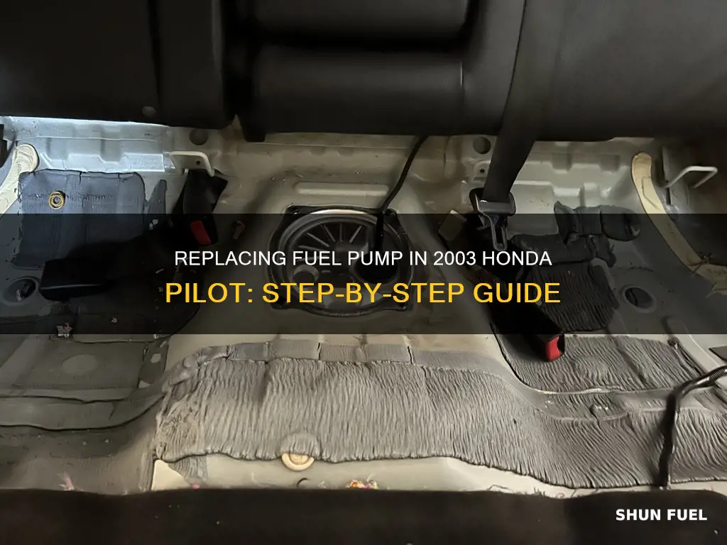 how to replace fuel pump honda pilot 2003