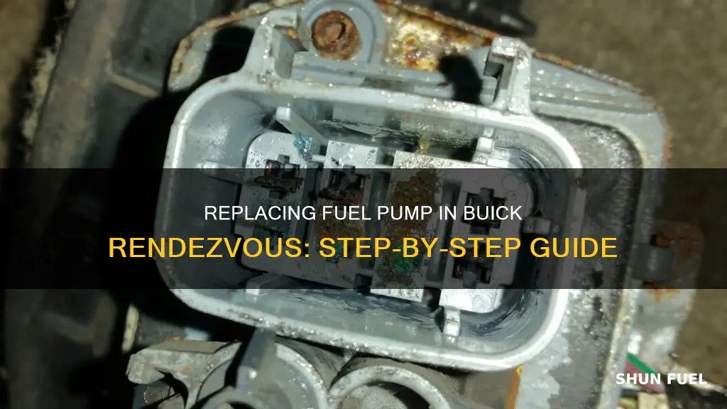 how to replace fuel pump in 04 buick rendvous