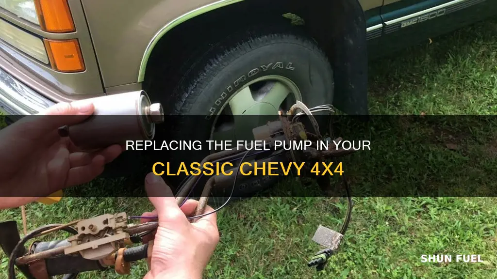 how to replace fuel pump in 1979 chevy 4x4