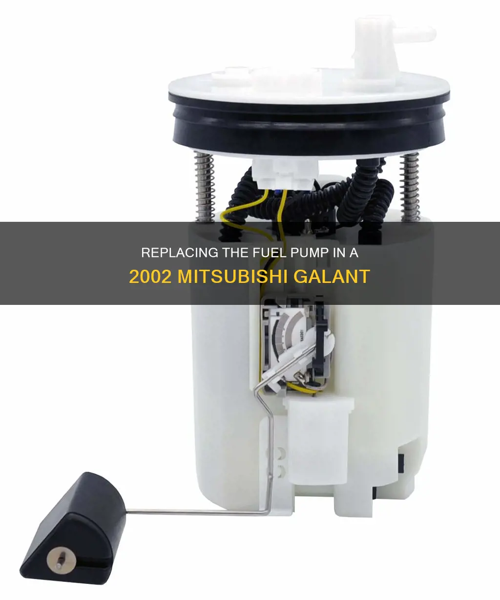 how to replace fuel pump in 2002 mitsubishi galant