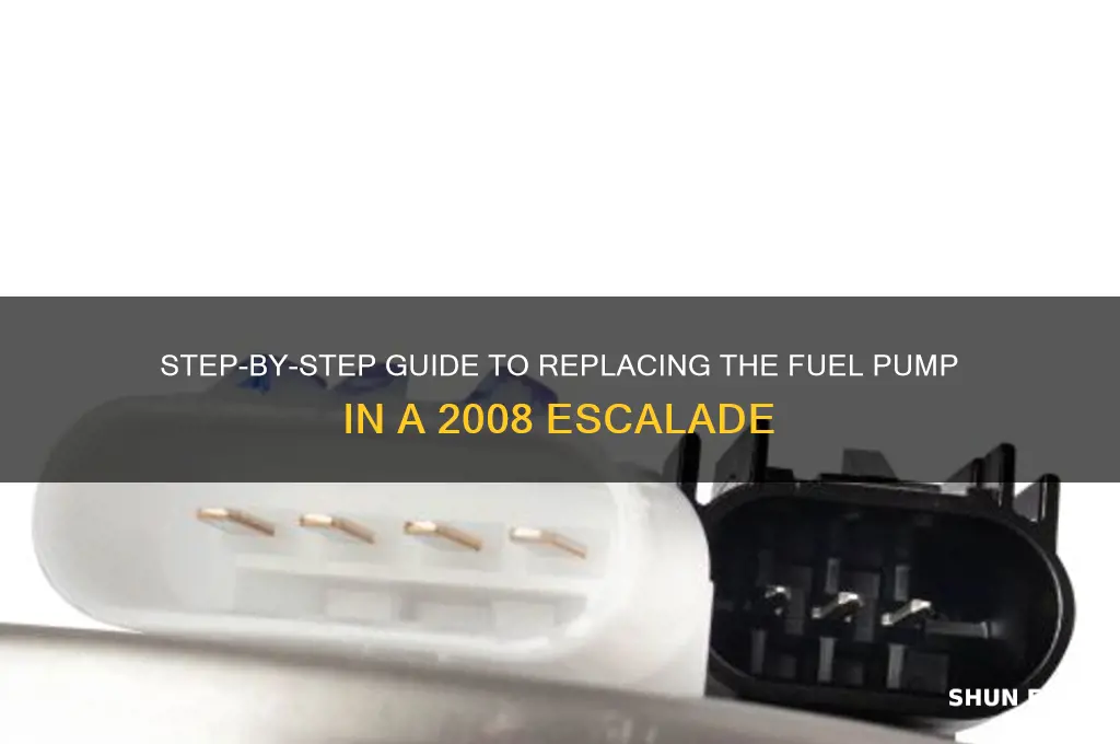 how to replace fuel pump in 2008 escalade