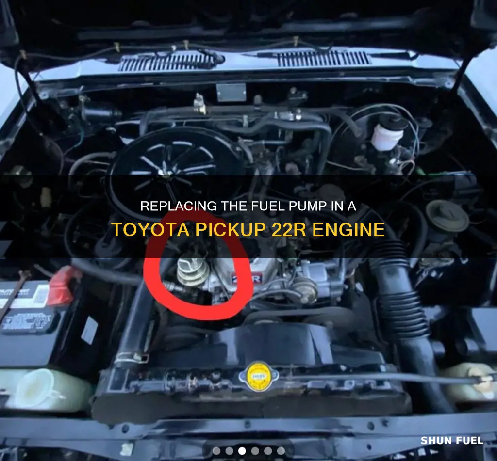 how to replace fuel pump in toyota pickup 22r