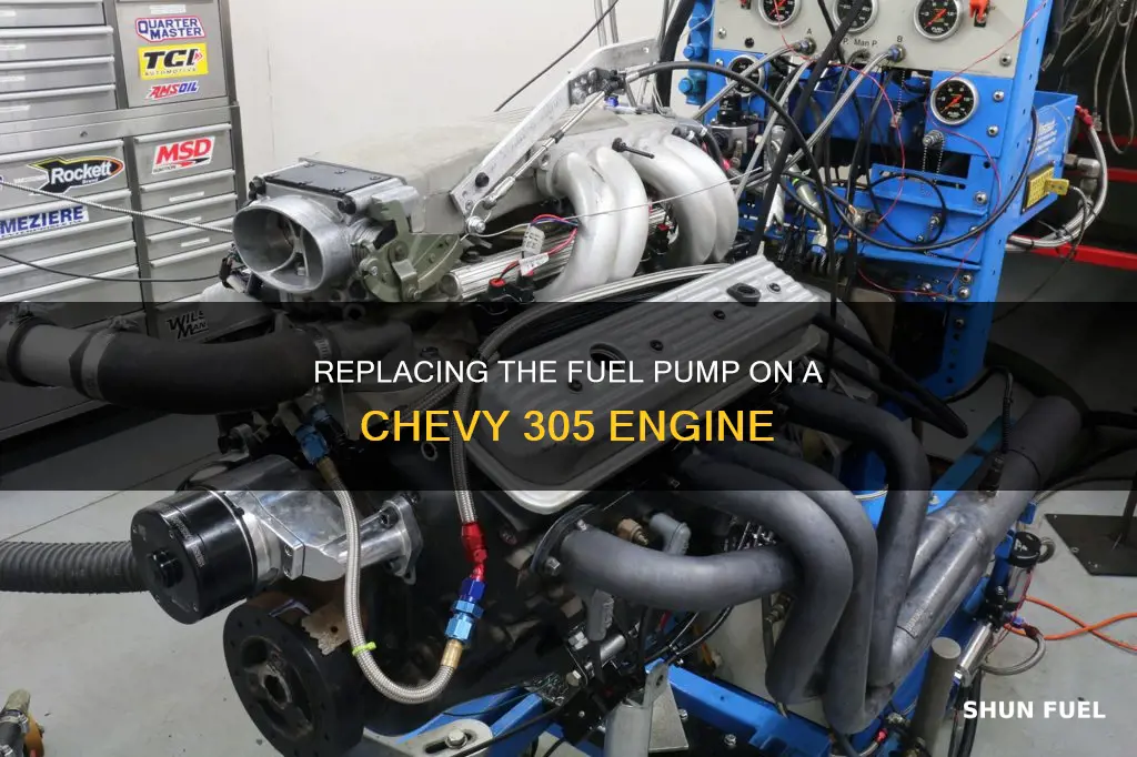 how to replace fuel pump on 1980 chevy 305 engine