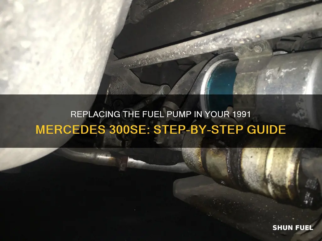 how to replace fuel pump on 1991 mercedes 300se