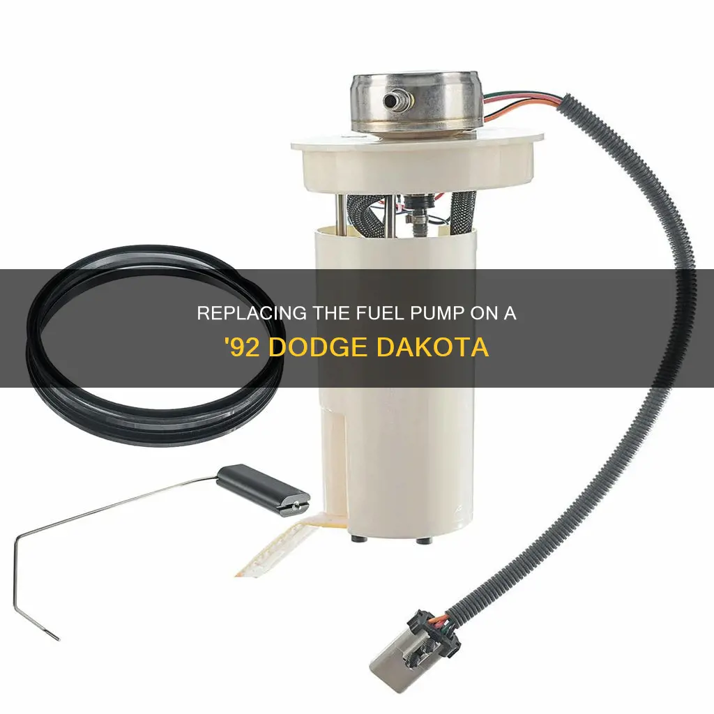 how to replace fuel pump on 1992 dodge dakato