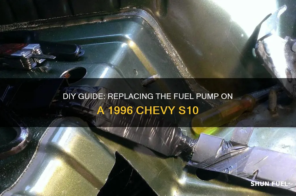 how to replace fuel pump on 1996 chevy s10