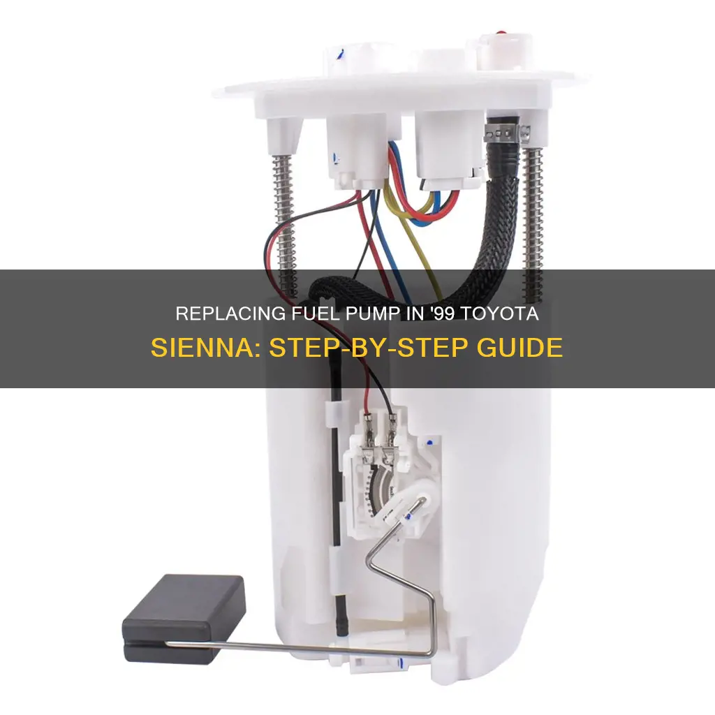 how to replace fuel pump on 1999 toyota sienna