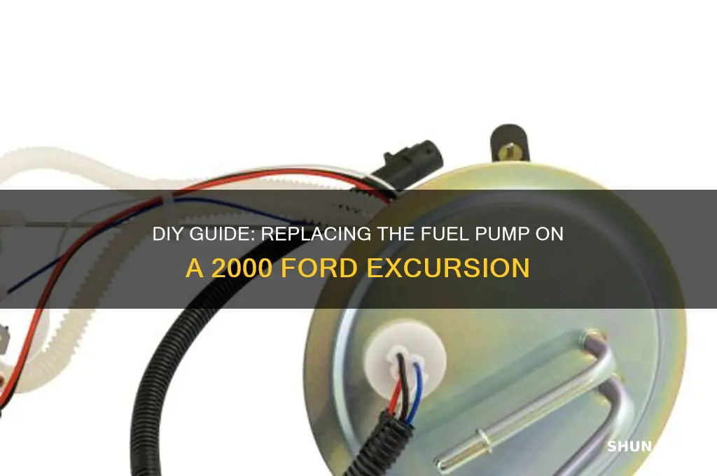 how to replace fuel pump on 2000 ford excursion