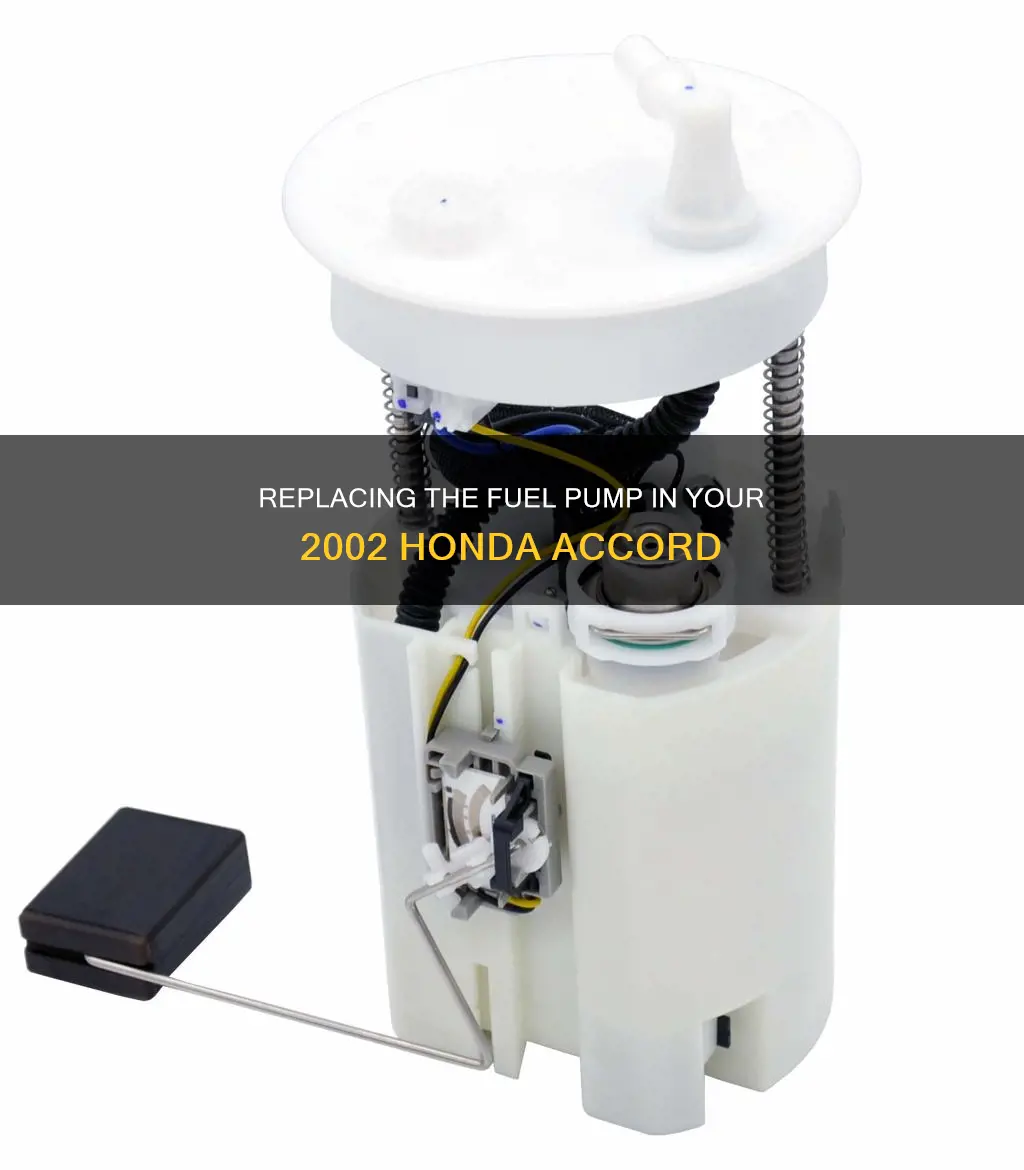 how to replace fuel pump on 2002 honda accord