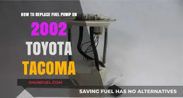 DIY Guide: Replacing the Fuel Pump on a 2002 Toyota Tacoma