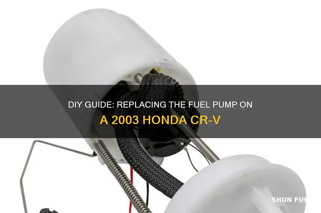 how to replace fuel pump on 2003 honda crv