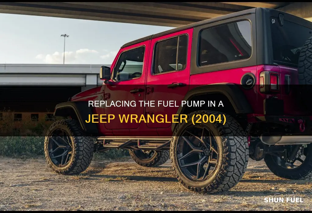 how to replace fuel pump on 2004 jeep wrangler