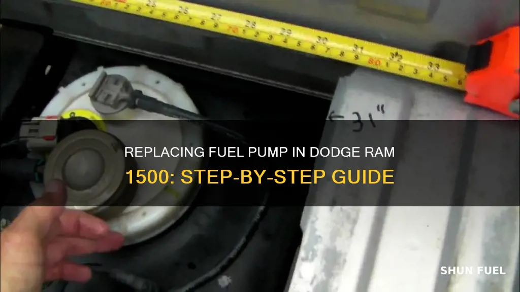 how to replace fuel pump on 2005 dodge ram 1500