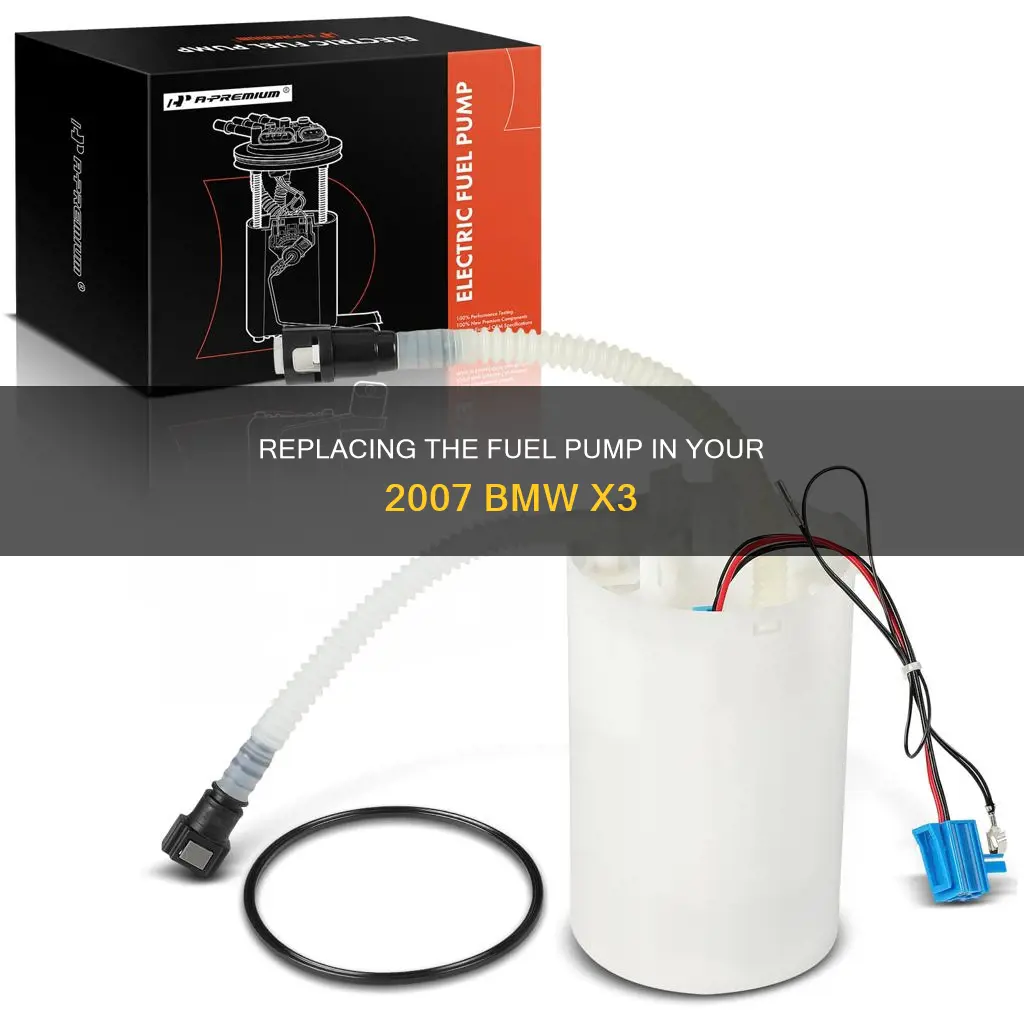 how to replace fuel pump on 2007 bmw x3