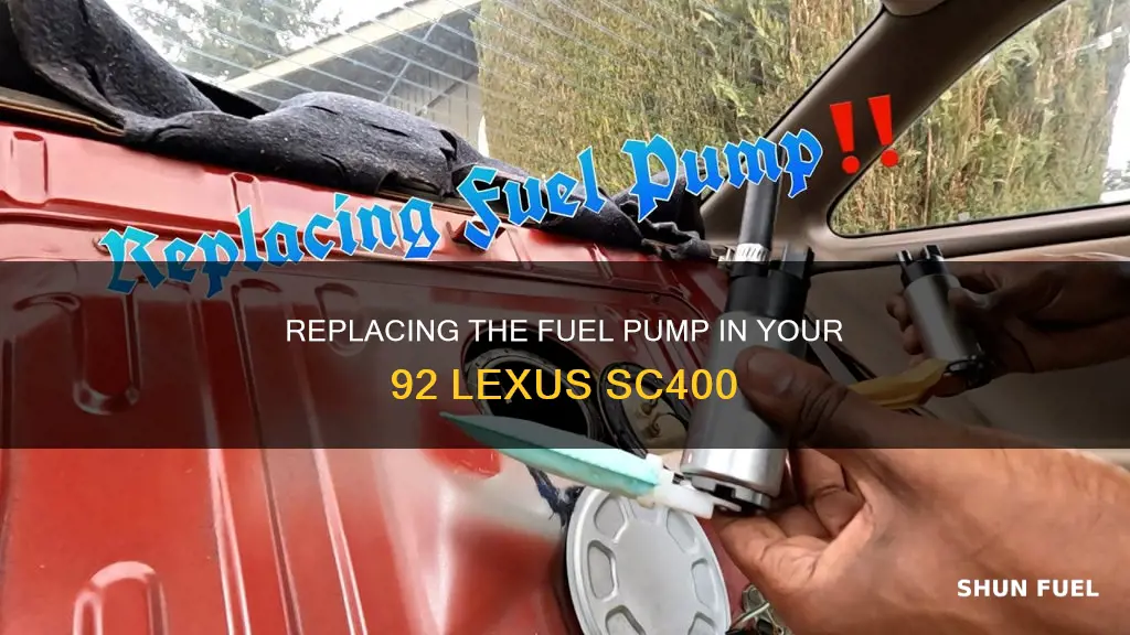 how to replace fuel pump on 92 lexus sc400