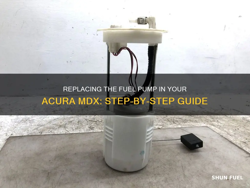 how to replace fuel pump on acura mdx