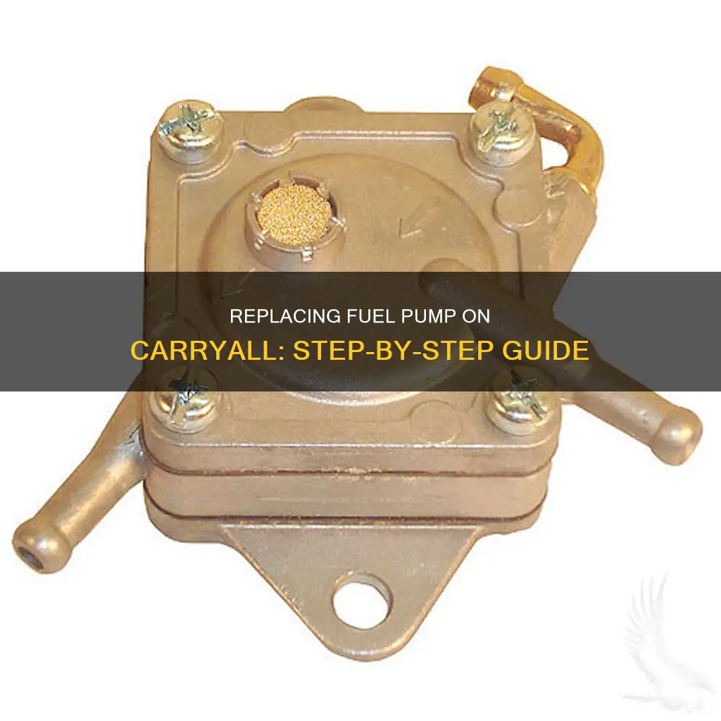 how to replace fuel pump on carryall