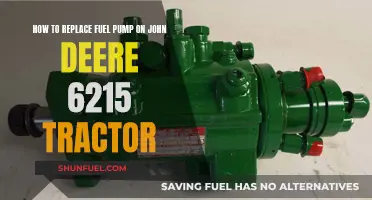 Replacing the Fuel Pump on John Deere 6215 Tractors