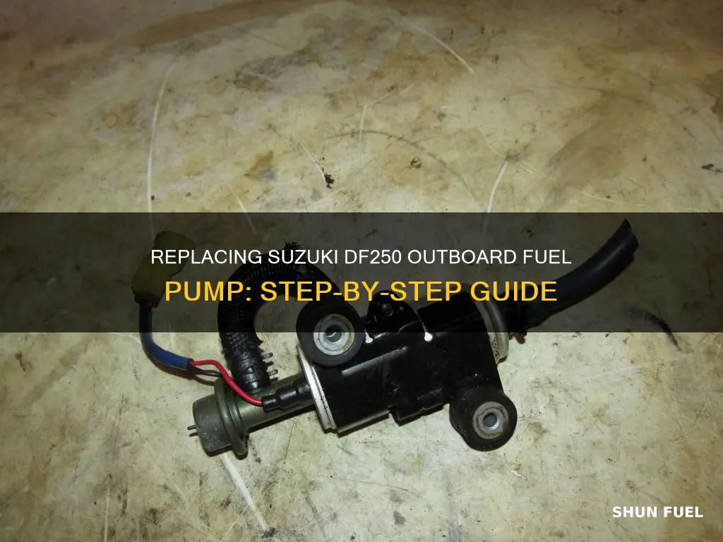 how to replace fuel pump on suzuki df250 outboard