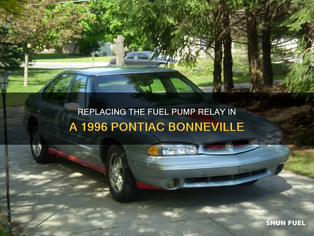 how to replace fuel pump relay 1996 pontiac bonneville