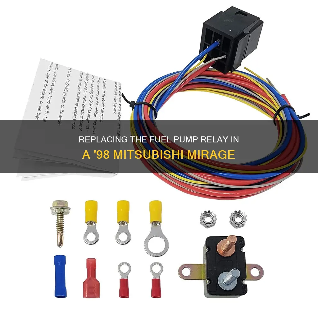 how to replace fuel pump relay in 1998 mitsubishi mirage