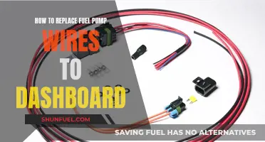 Replacing Fuel Pump Wires: Dashboard Connection Guide