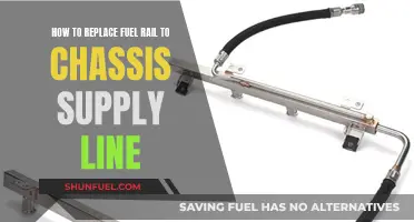 Replacing Fuel Rail: Disconnecting Chassis Supply Line