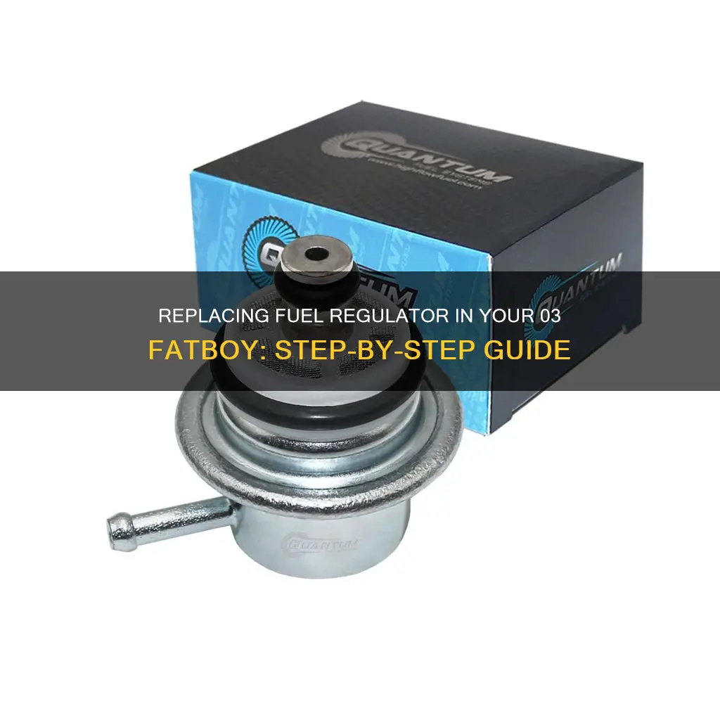 how to replace fuel regulator 03 fatboy