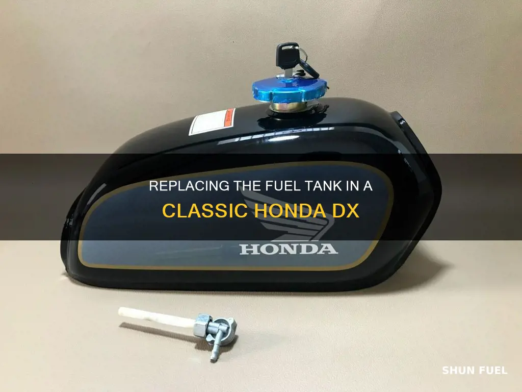 how to replace fuel tank 85 honda dx