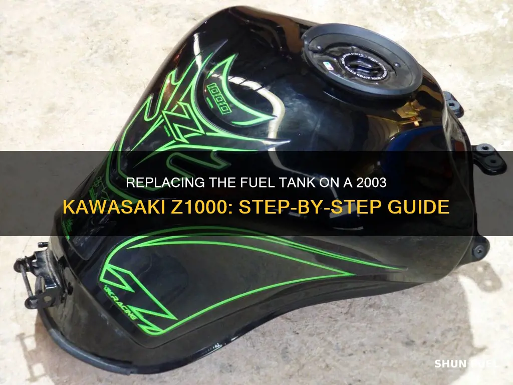 how to replace fuel tank on 2003 kawasaki z1000