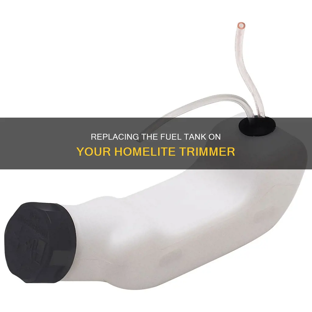 how to replace fuel tank on homelite trimmer