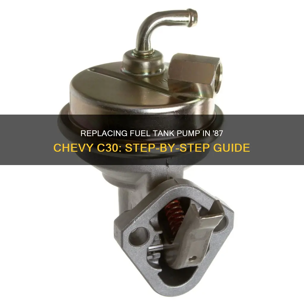 how to replace fuel tank pump 1987 chevy c30