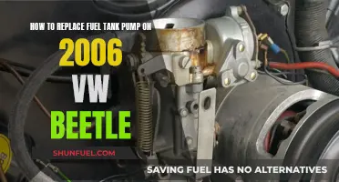 Replacing the Fuel Tank Pump in Your 2006 VW Beetle