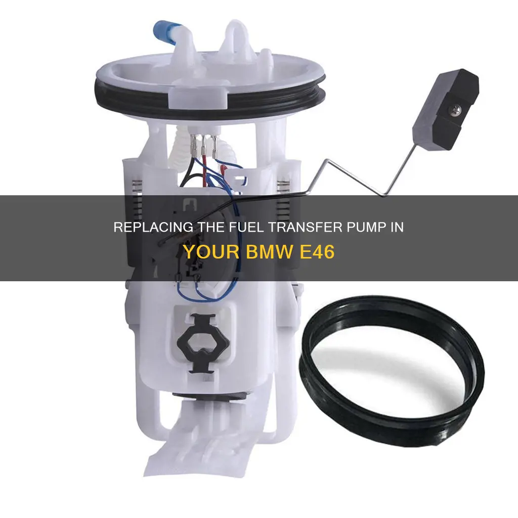 how to replace fuel transfer pump bmw e46