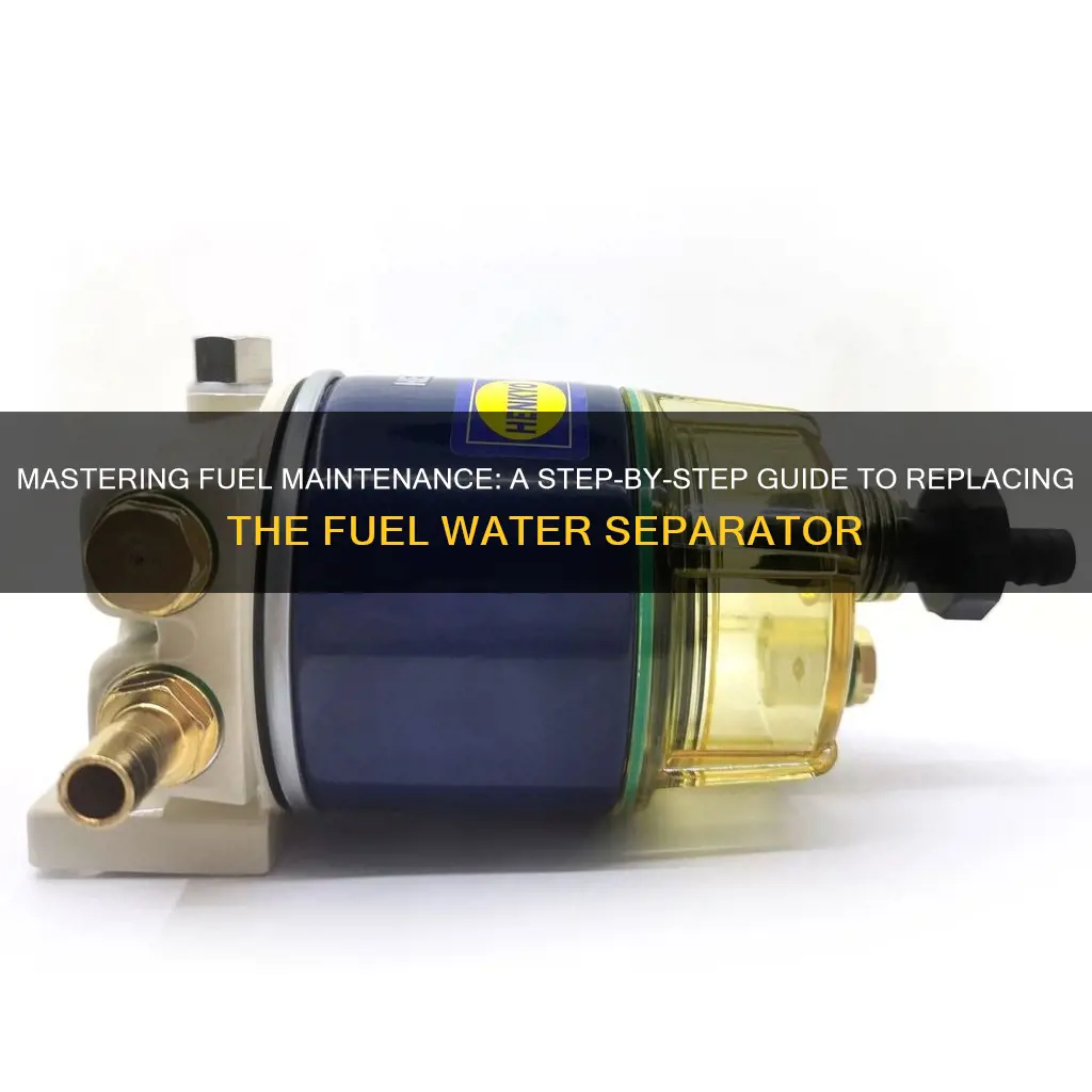 how to replace fuel water separator