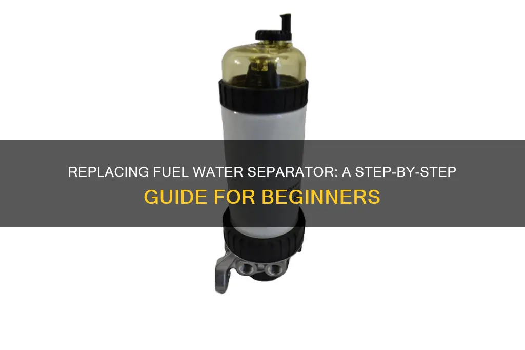 how to replace fuel water separator
