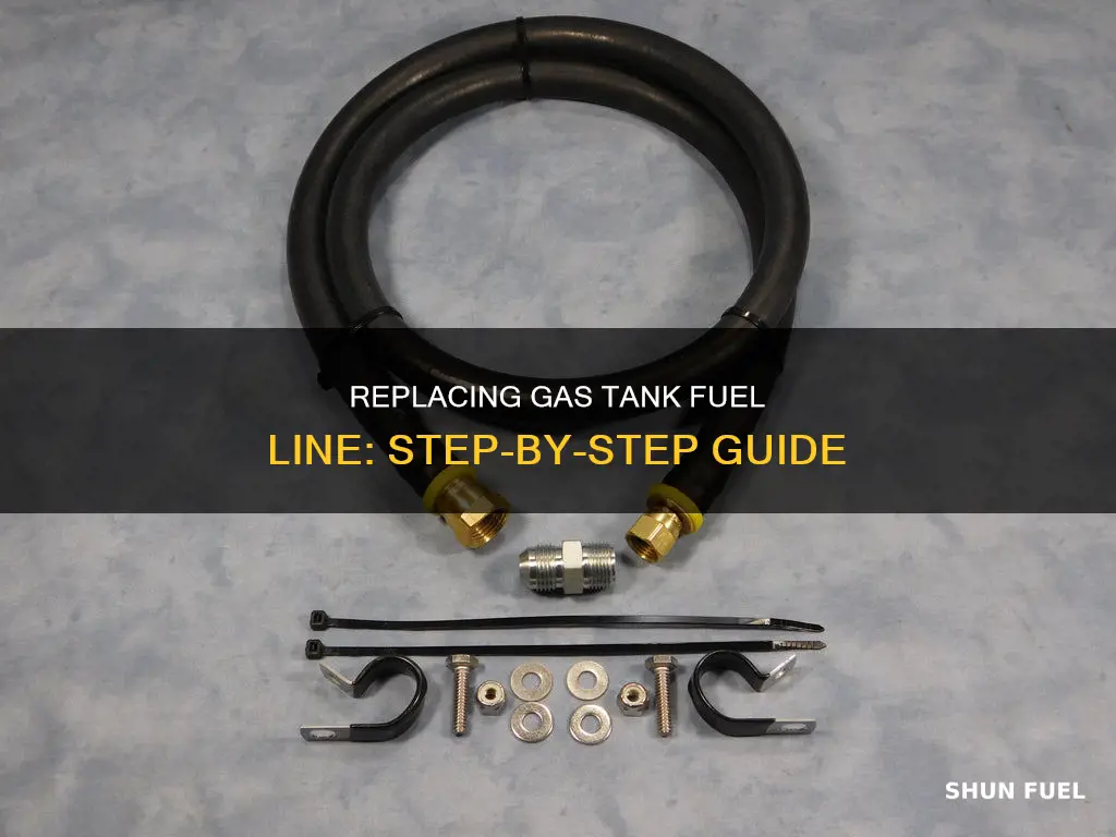 how to replace gas tank fuel line