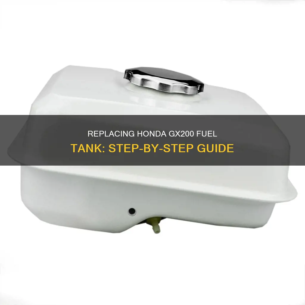 how to replace honda gx200 fuel tank