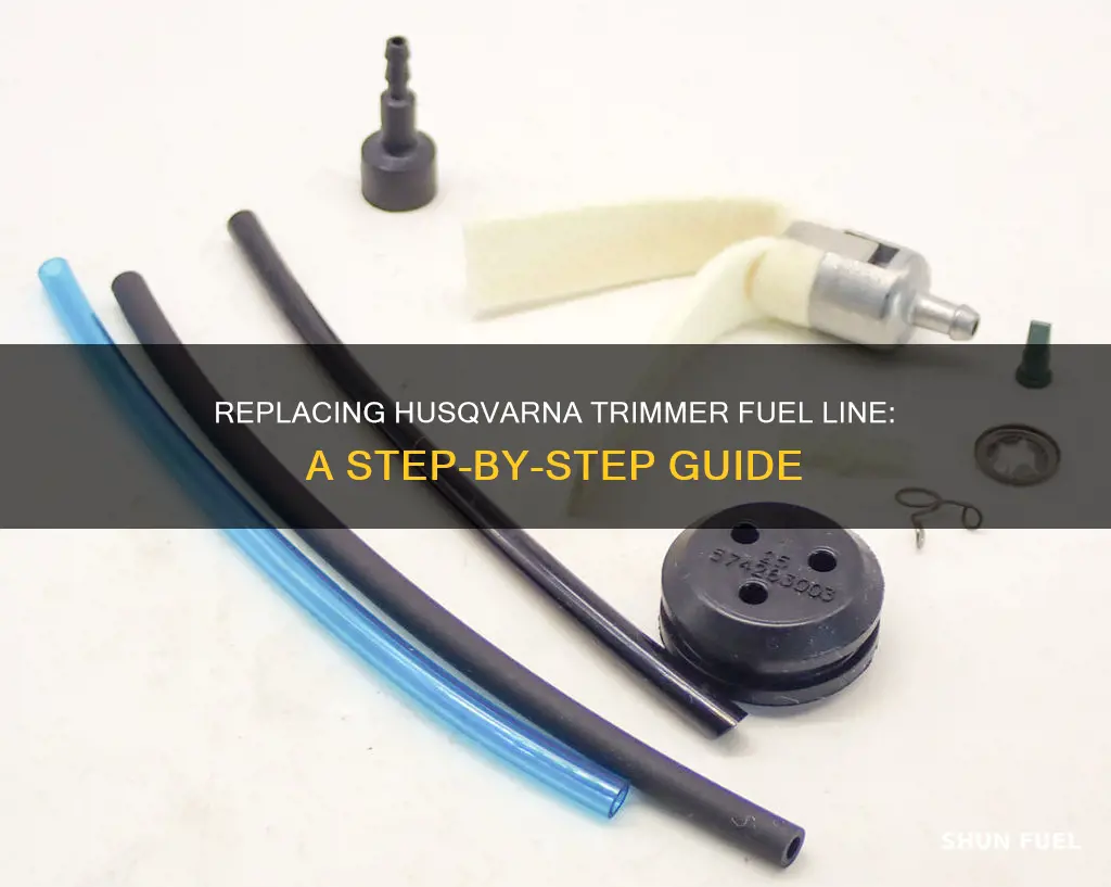 how to replace husqvarna trimmer fuel line