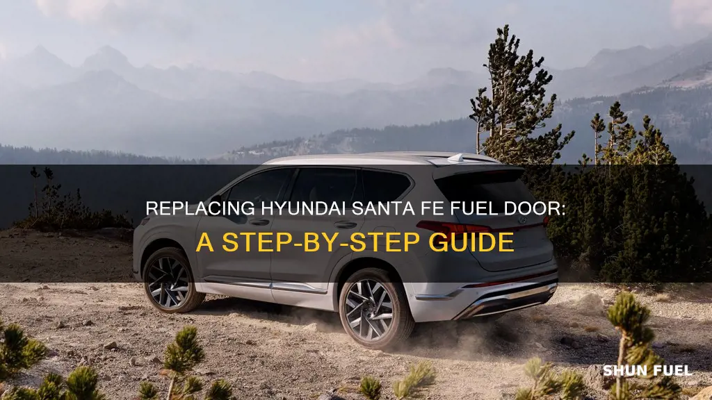 how to replace hyundai sante fe fuel door