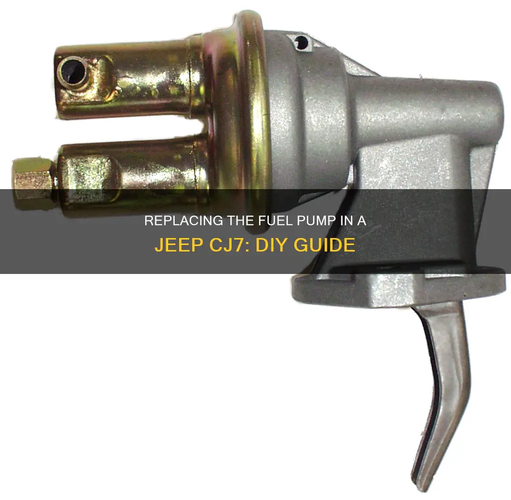 how to replace jeep cj7 fuel pump