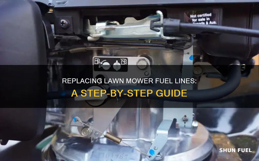 how to replace lawn mower fuel line