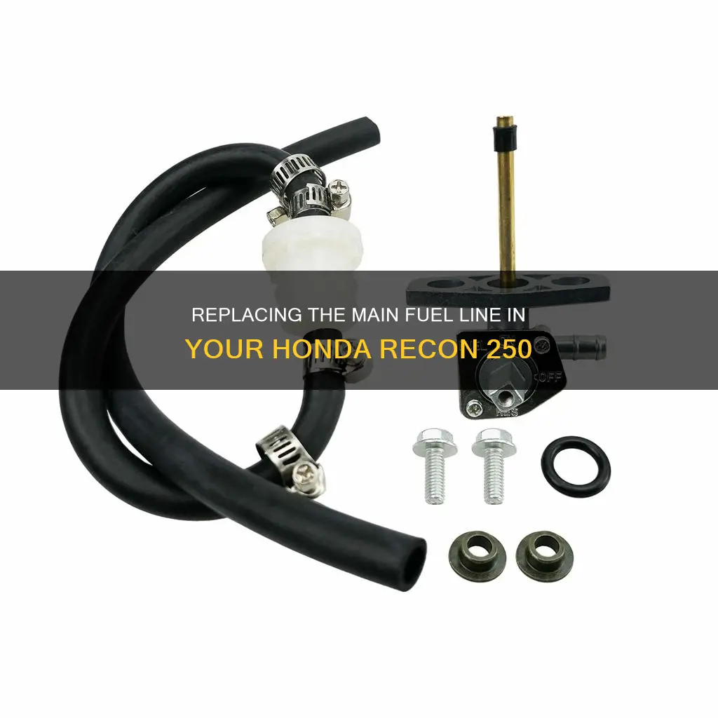 how to replace main fuel line honda recon 250