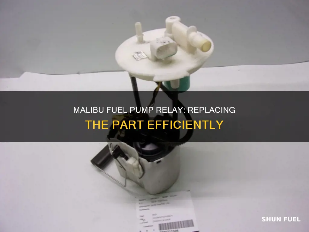 how to replace malibu fuel pump relay