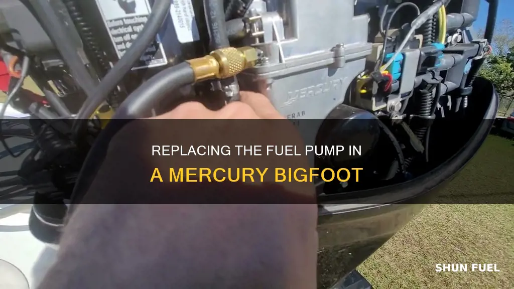 how to replace mercury bigfoot fuel pump