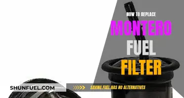 Replacing the Fuel Filter in Your Mitsubishi Montero