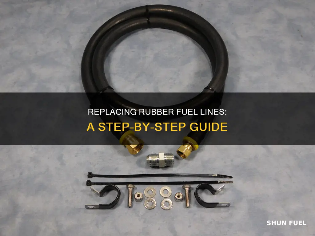 how to replace rubber fuel lines