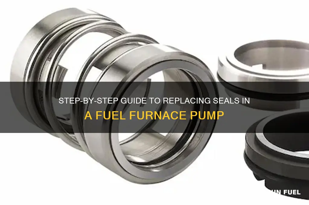 how to replace seals in a fuel furnace pump