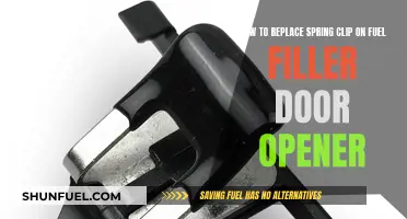 Replacing Spring Clip: Fuel Filler Door Opener Guide