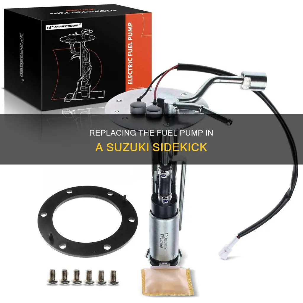 how to replace suzuki sidekick fuel pump